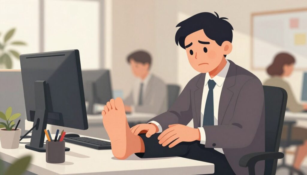 common causes of foot pain in office workers