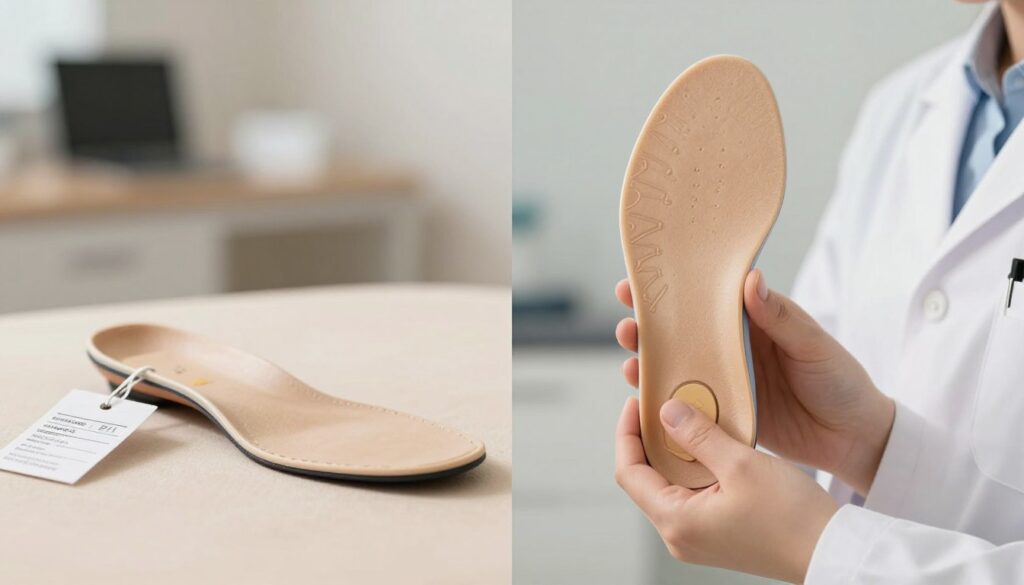 over-the-counter orthotics vs custom orthotics