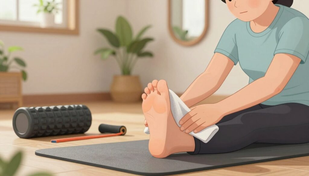 plantar fasciitis stretching routine progress