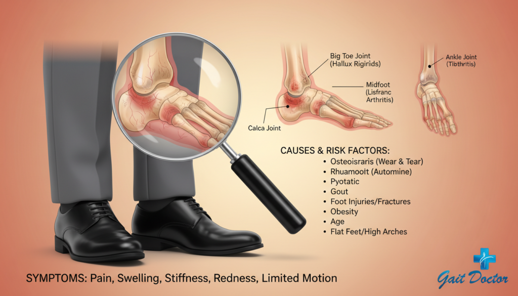foot arthritis causes