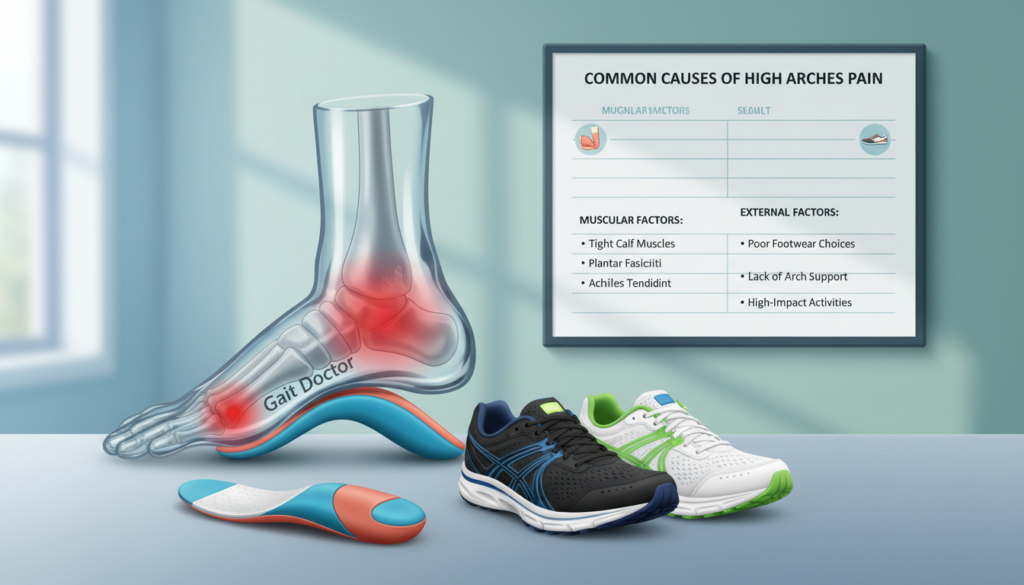 high arches pain causes