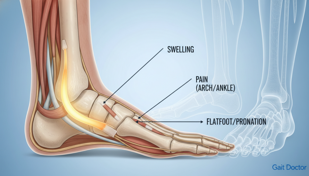 posterior tibial tendon dysfunction signs and symptoms