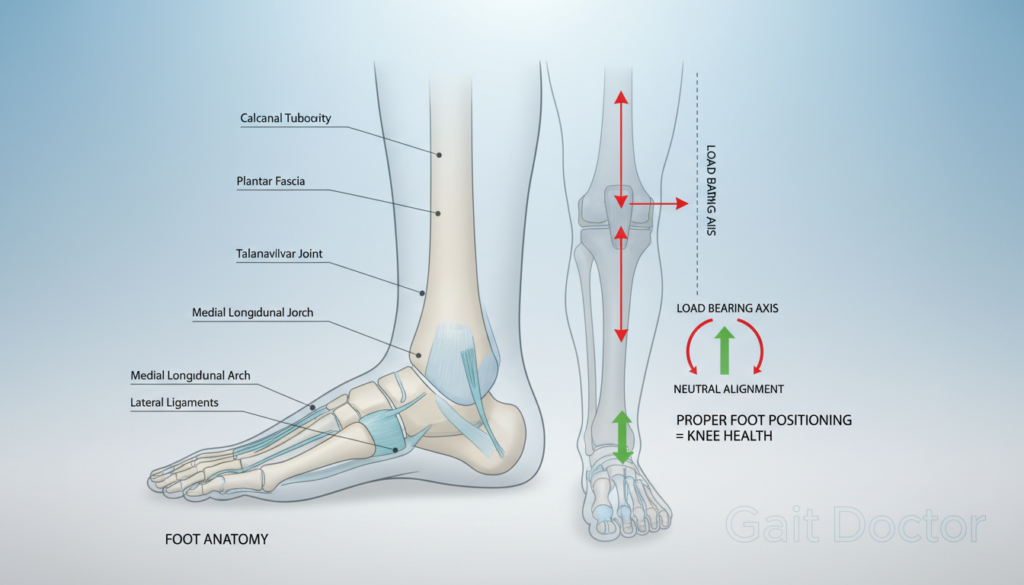 foot mechanics and knee alignment